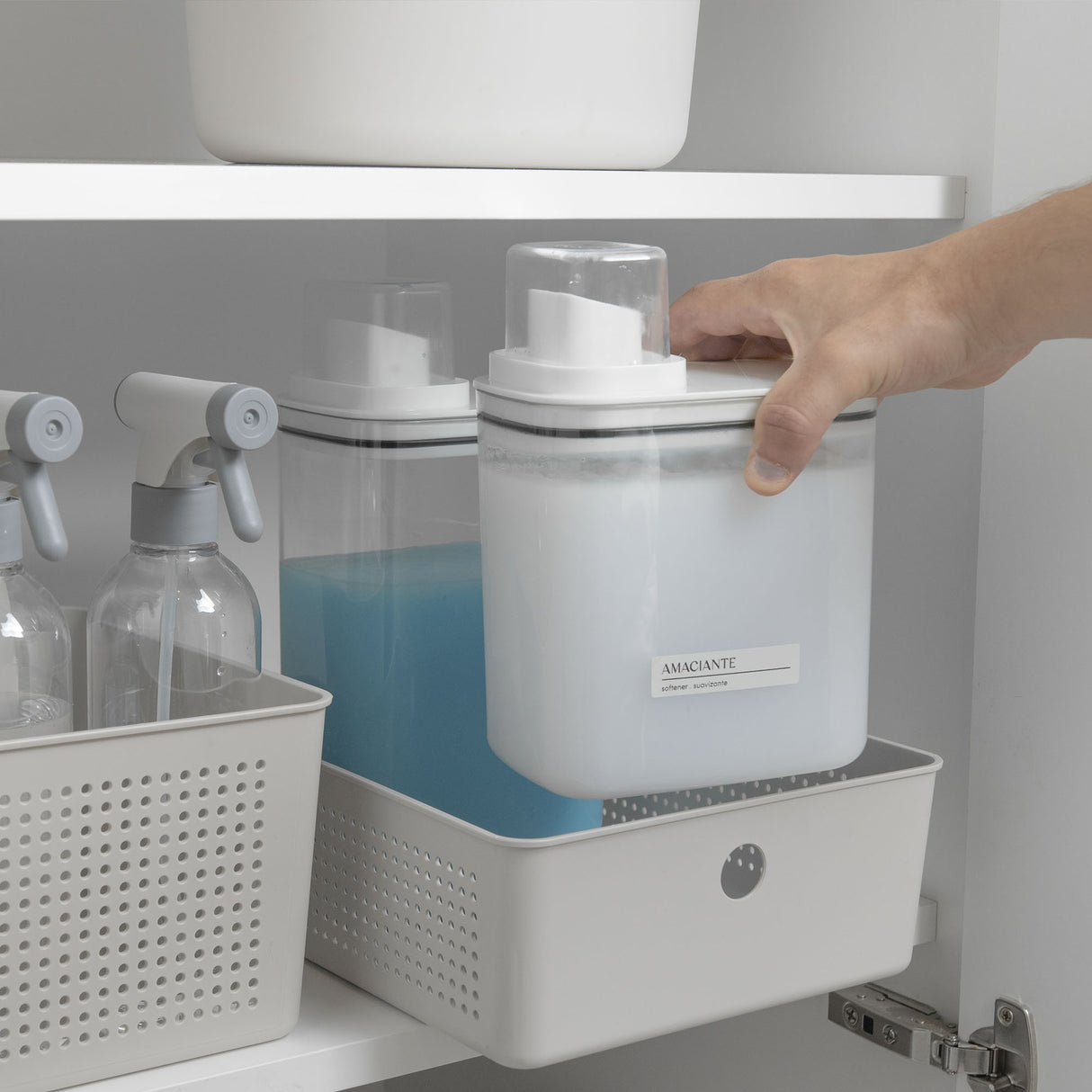 Canasto Organizador 8,2 Litros Flow Beige