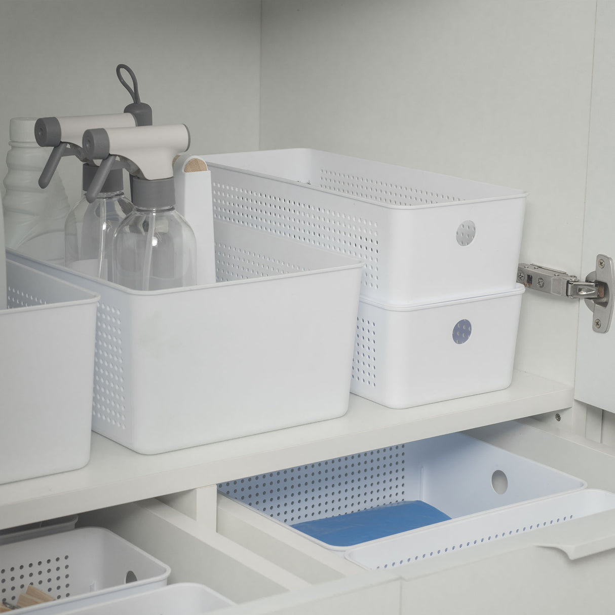 Canasto Organizador 12 Litros Flow Blanco