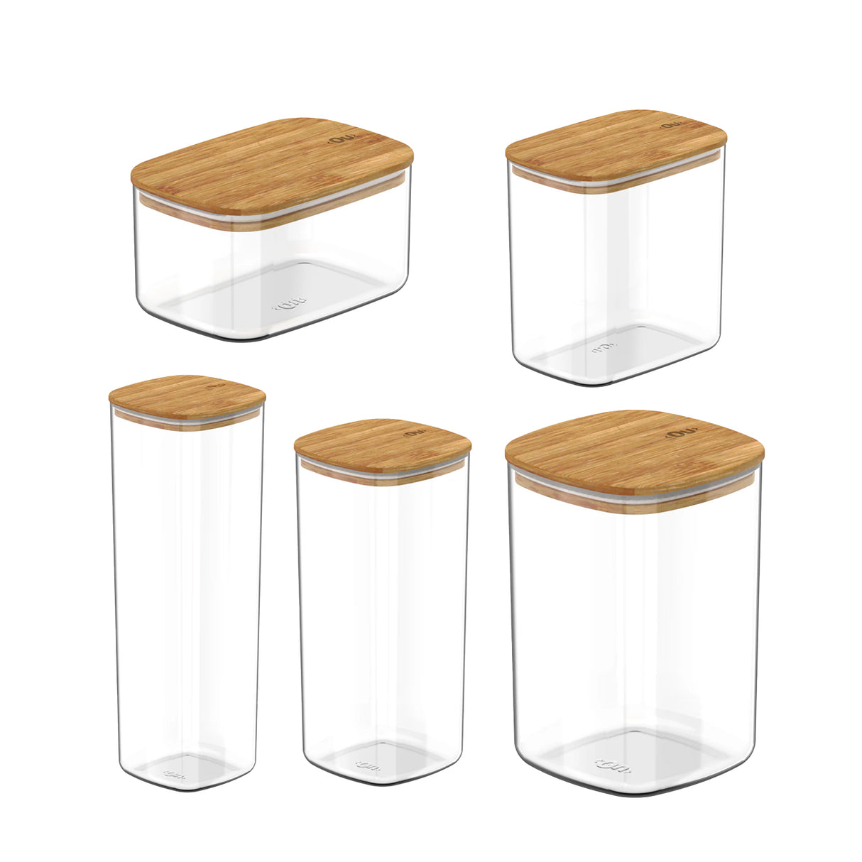 Pack Despensa Bambú Keep 5 unidades