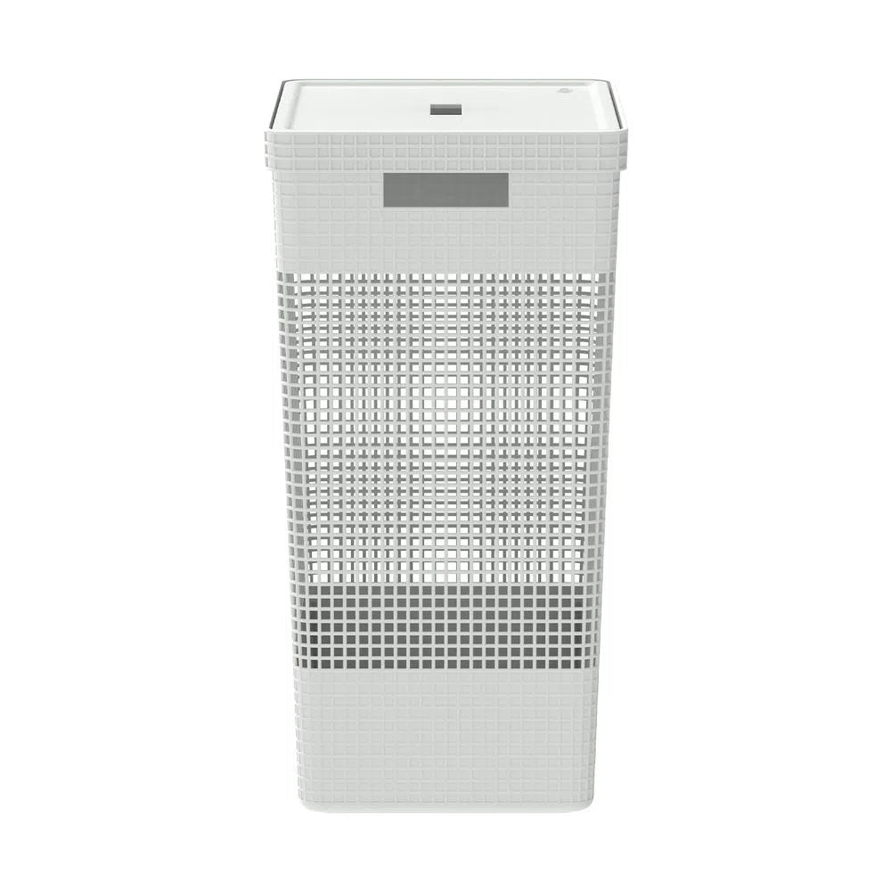 Cesta De Ropa Grid Con Tapa 49 L Blanco Océano