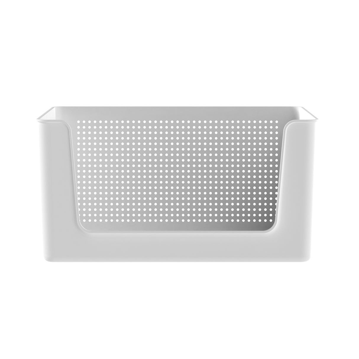 Canasto Organizador Con Apertura Frontal 16 Litros Flow Blanco