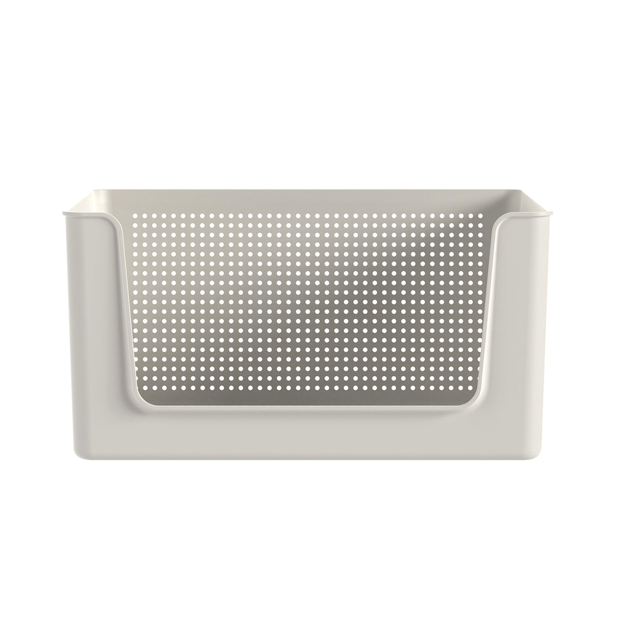 Canasto Organizador Con Apertura Frontal 16 Litros Flow Beige