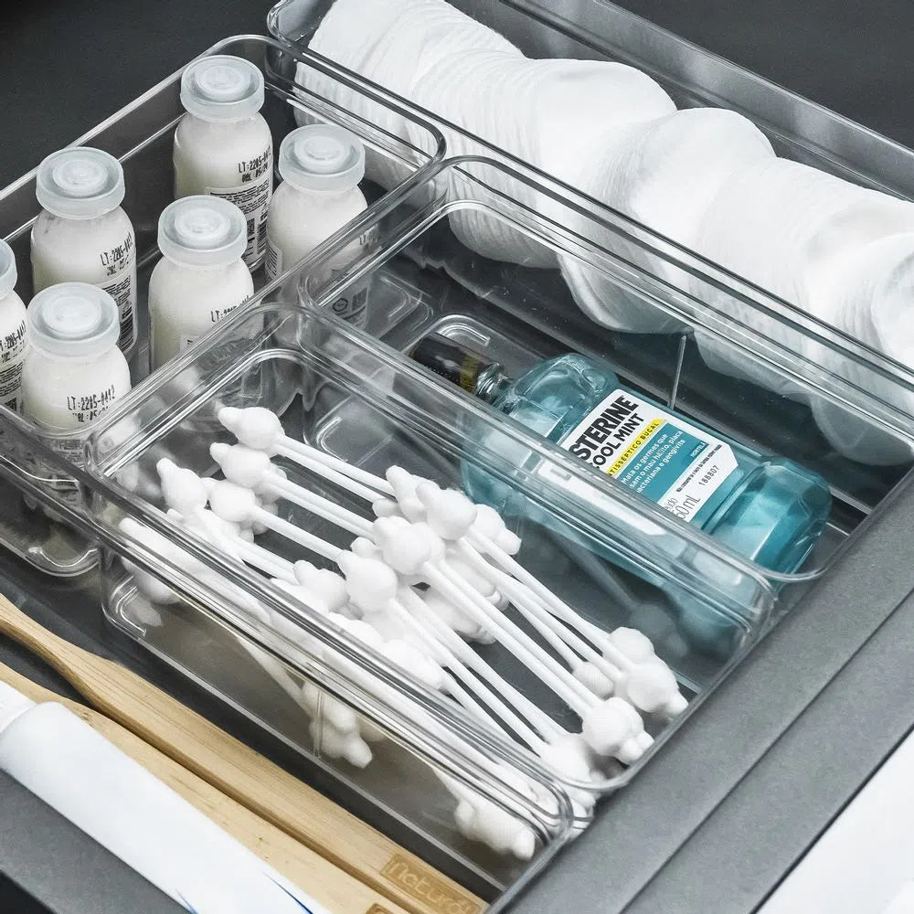 Organizador de Cajón Clear 15 x 7,5 x 5,6 Transparente