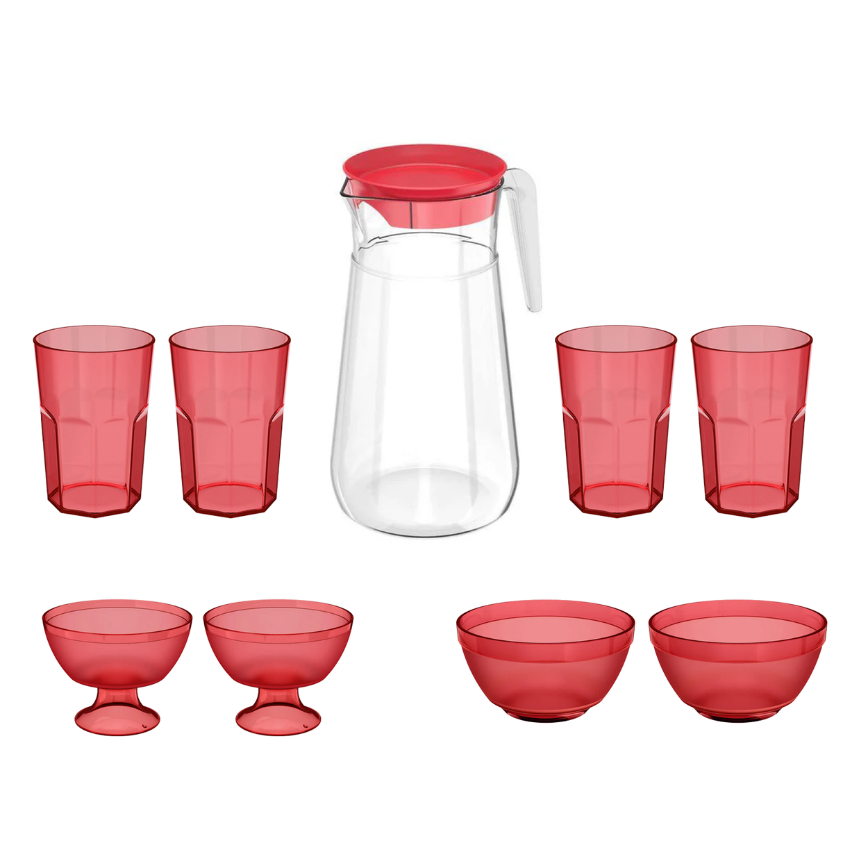 Pack Mesa Rojo 9 unidades