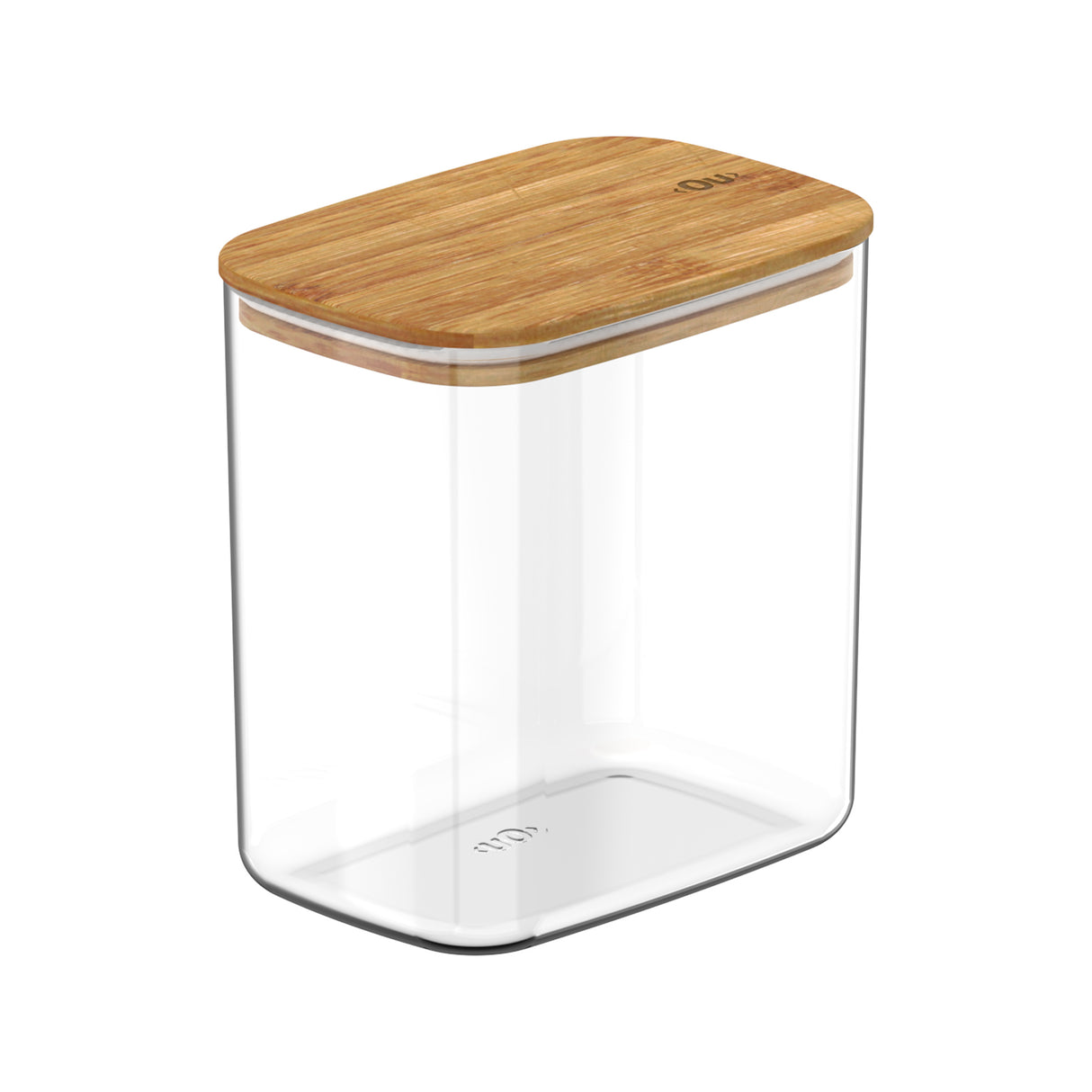 Contenedor Hermético Rectangular Bambú Keep 1,5 lt Transparente Ou