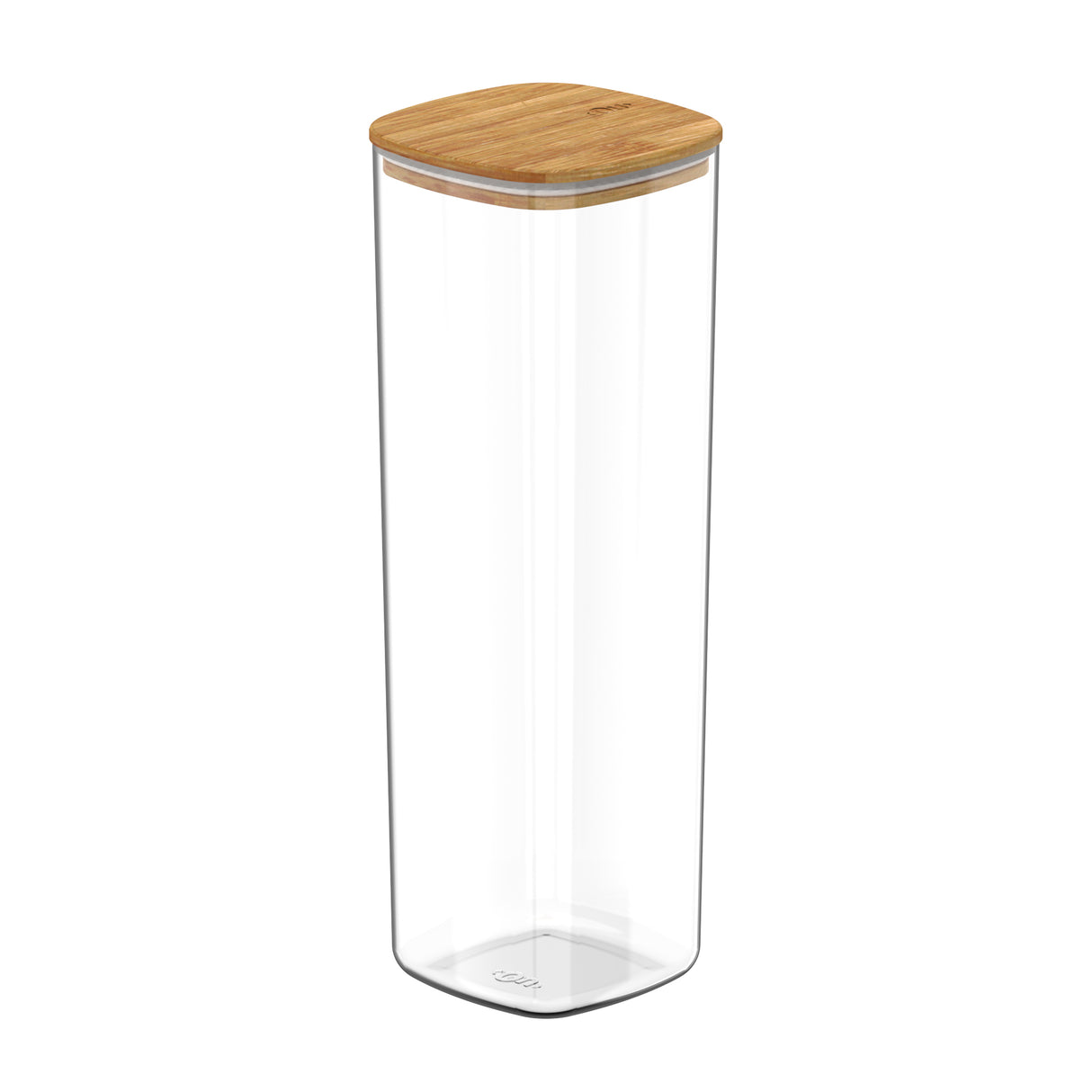 Contenedor Hermético con Tapa Bambú Keep 2 lt Transparente Ou