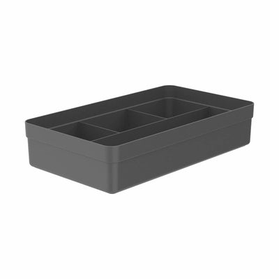 Organizador De Cajón Logic 4 secciones Gris