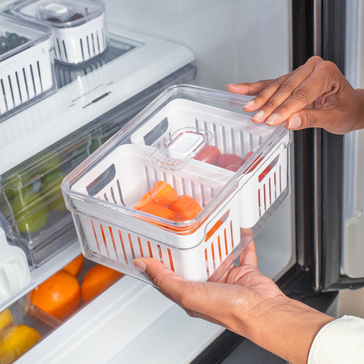 Pack Refrigerador Canastos Clear Fresh