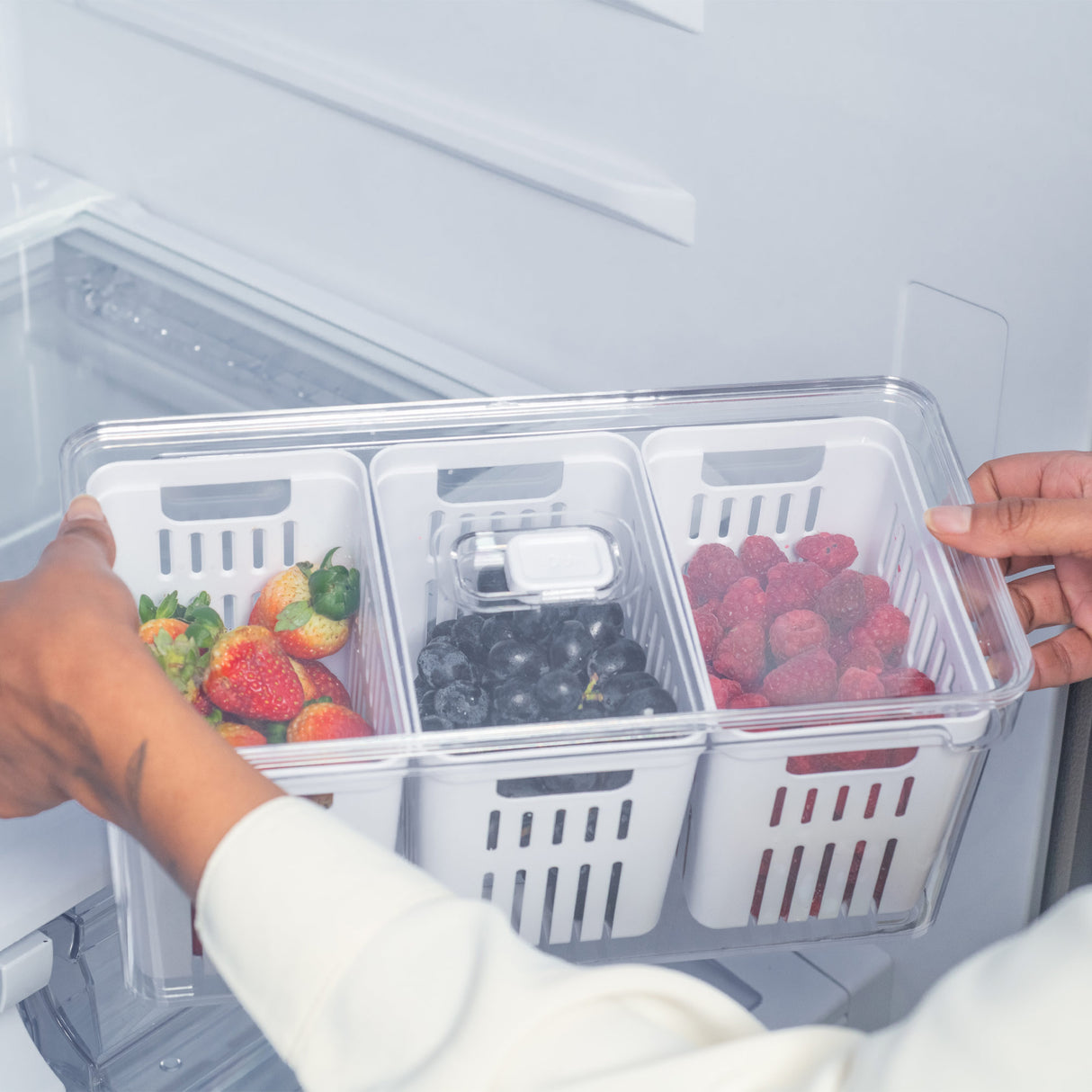 Pack Refrigerador Canastos Clear Fresh