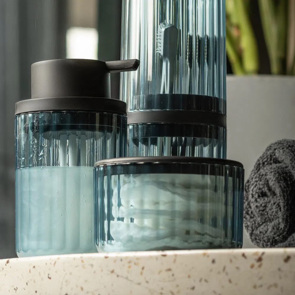 Porta algodón/Joyero Groove Classic Azul