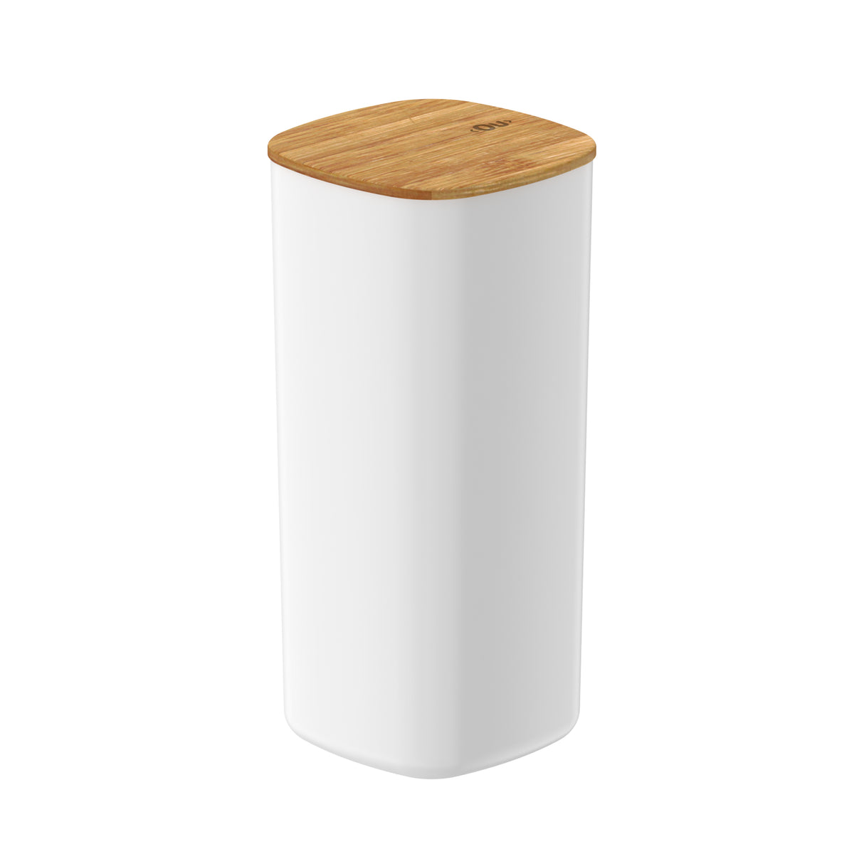 Contenedor Hermético con Tapa de Bambú Keep 1,5 lt Blanco Ou