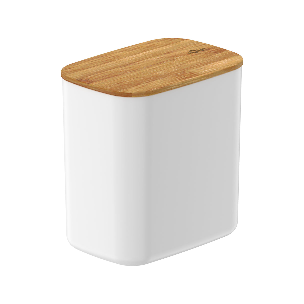 Contenedor Hermético Rectangular con Tapa de Bambú Keep 1,5 lt Blanco Ou