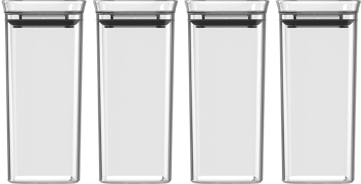 Conjunto Especieros Herméticos Block 4 Piezas (0,340L) Transparente