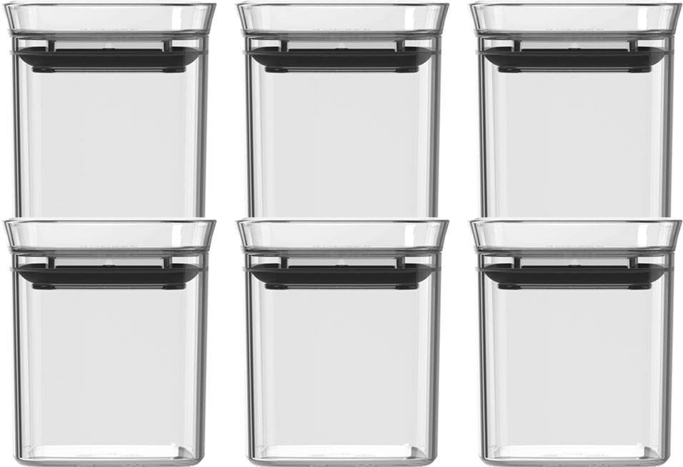 Conjunto Especieros Herméticos Block 6 Piezas (0,150L) Transparente