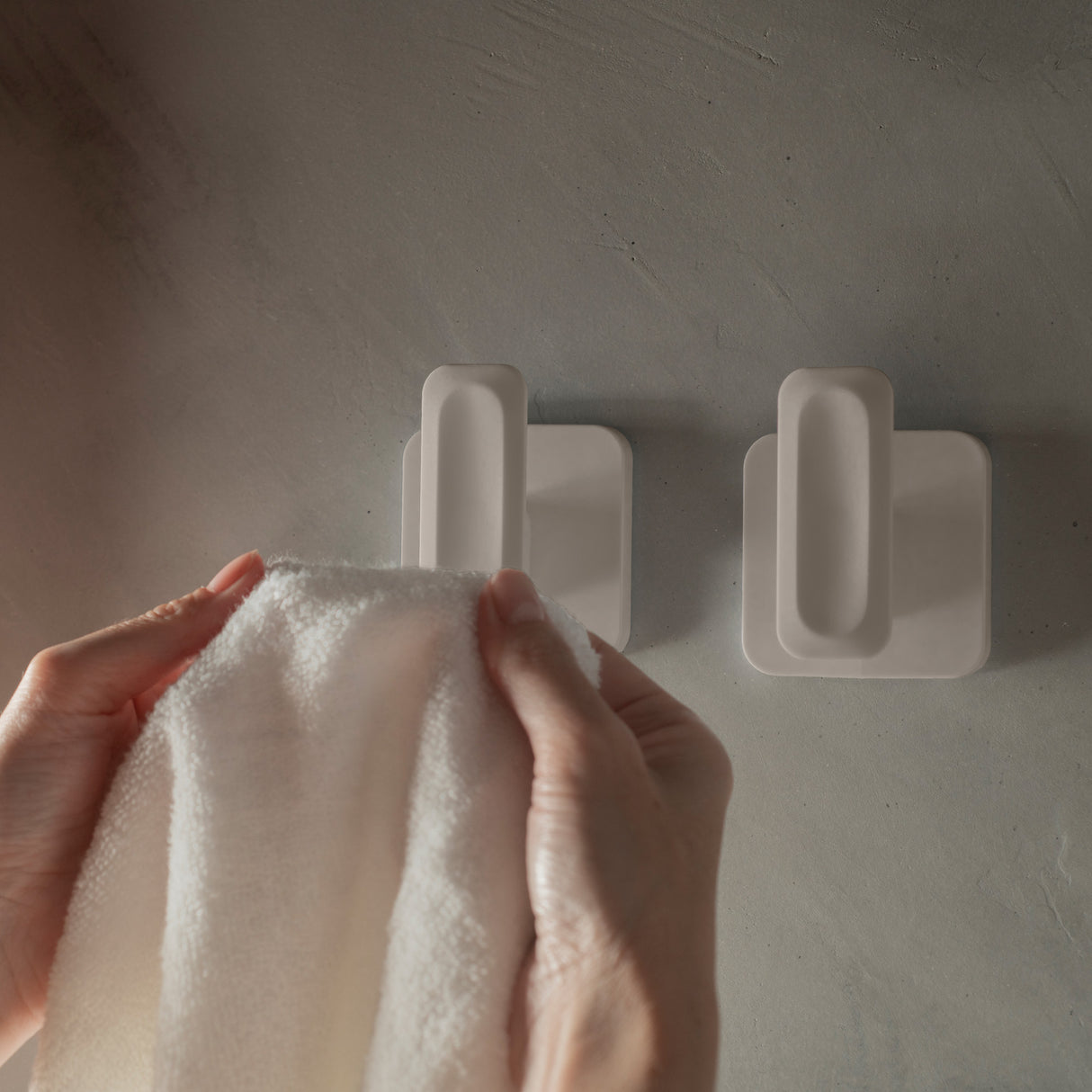 CONJUNTO GANCHOS DE PARED ELEVE BLANCO