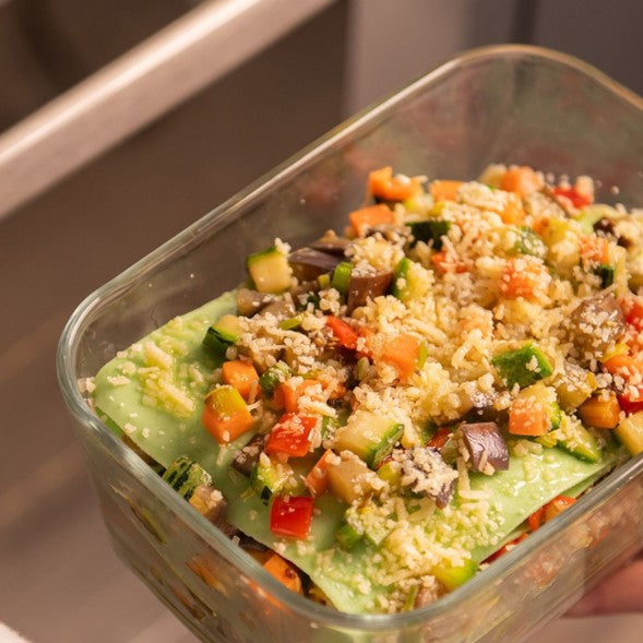 Contenedor Hermético de Vidrio Fresh Lock Blanco 2,4 Lt