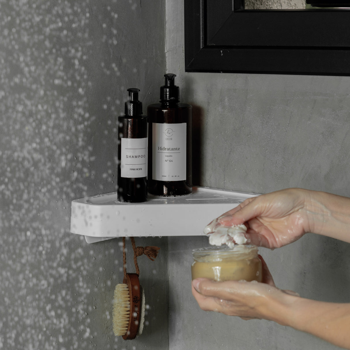 ESTANTE ESQUINERO BAÑO ELEVE BLANCO