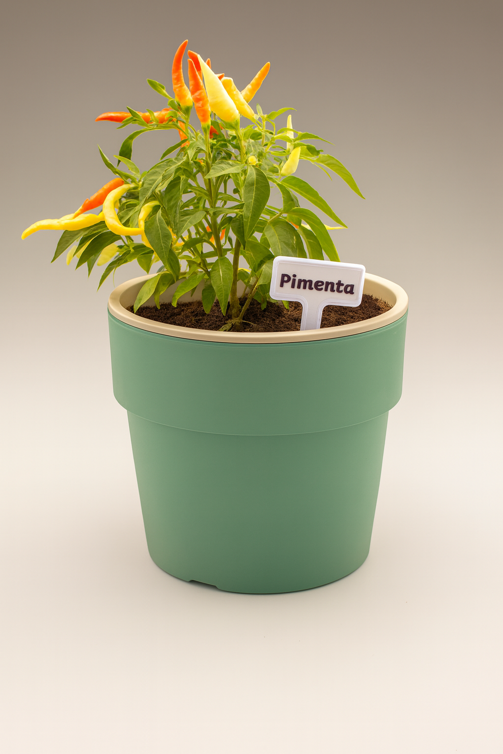 Macetero Autorriego Verde Menta 16 x 14 cm