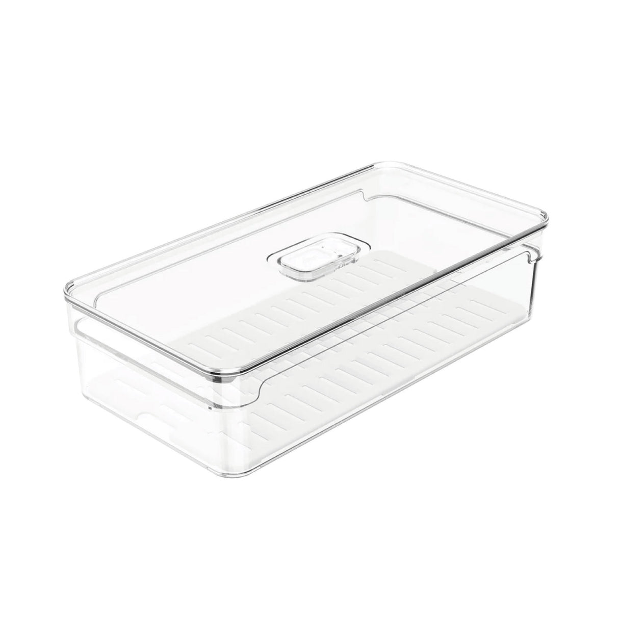 Organizador de Refrigerador Clear Fresh Con Tapa 30 x 15 x 7 cm