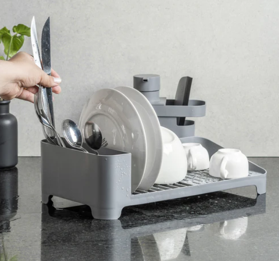 Seca Platos Trium Compacto Gris