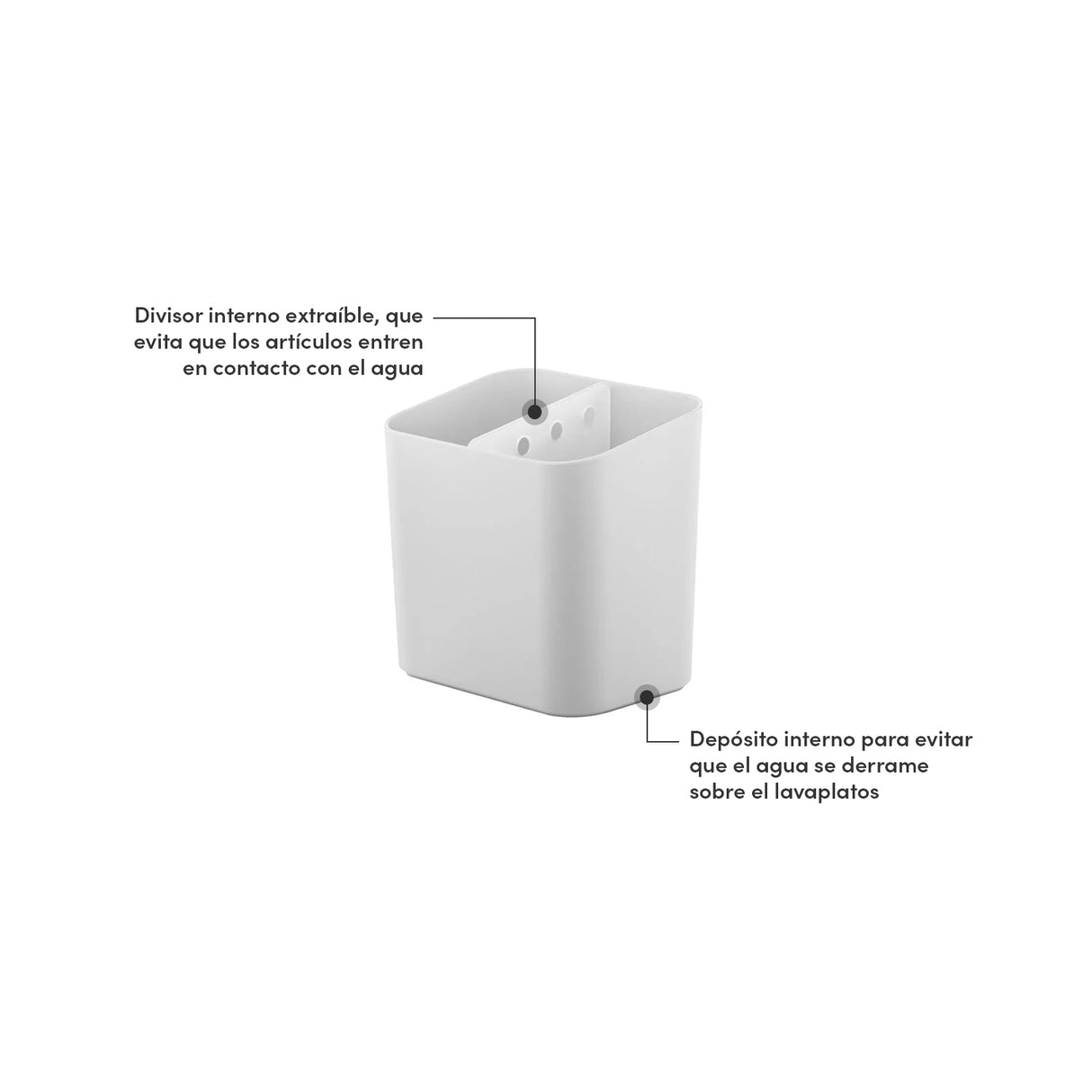 Escurridor de Cubiertos Blanco