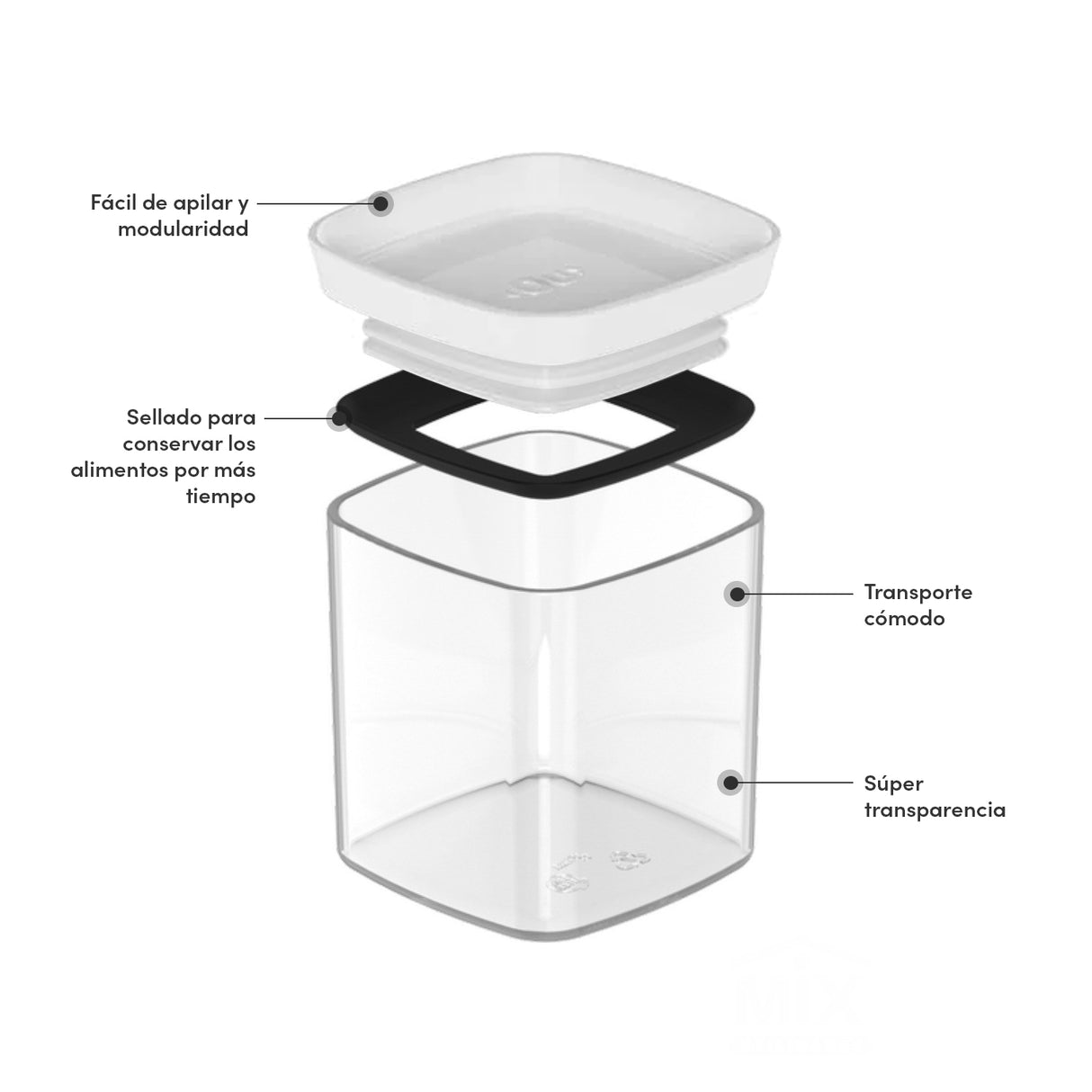 Especiero Block 0.150 L Blanco