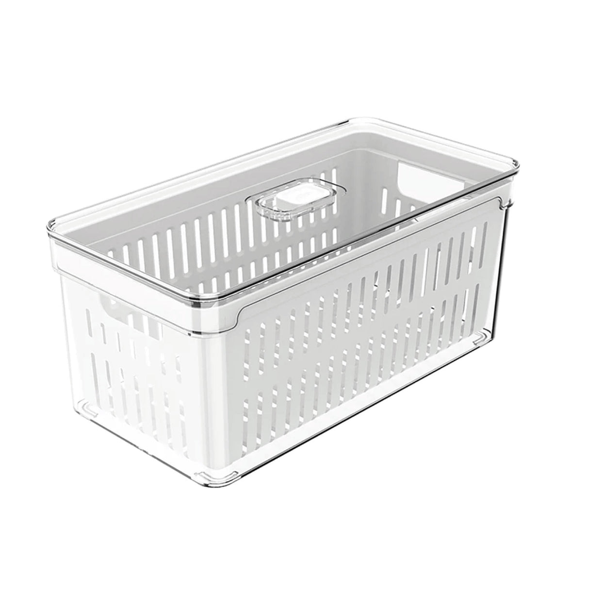 Organizador De Refrigerador Con Tapa Clear Fresh 30 x 15 x 13 Cm