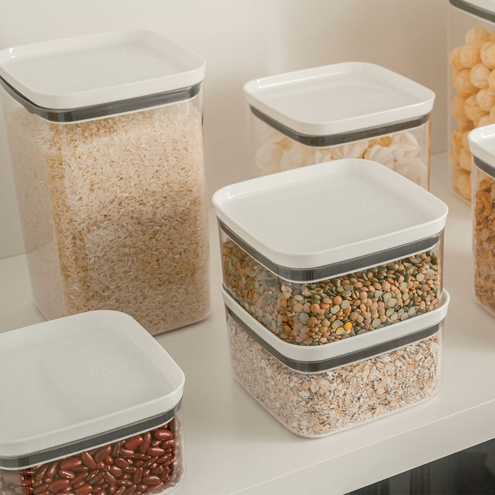 Contenedor Hermético Block Line Blanco 1 lt