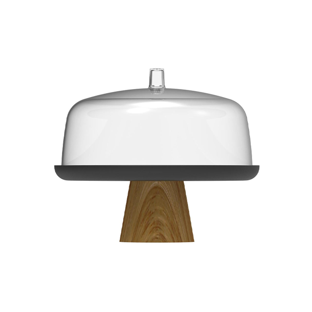 Porta Torta Lume Negro 25 Cm