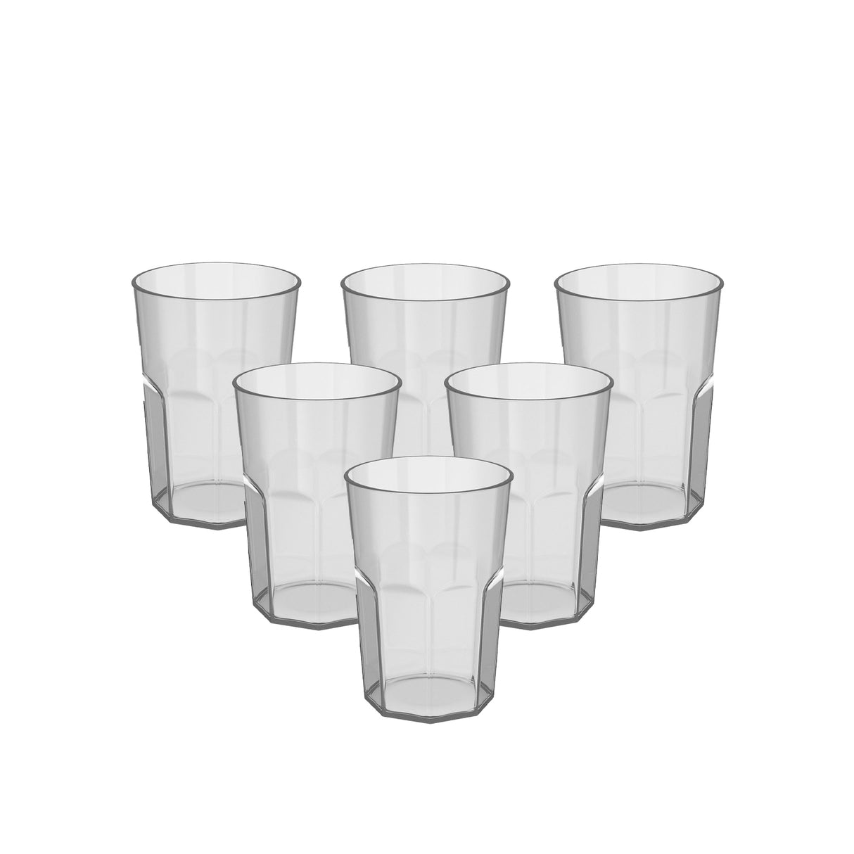 Pack 6 Vasos 400 Ml Transparente