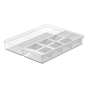 Organizador de Utensilios y Cubiertos Clear Blanco