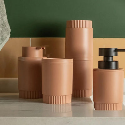 Porta Algodón/Cepillo Dorica Naranja