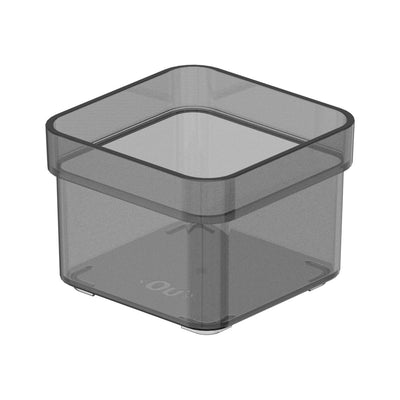 Organizador De Cajón Clear 7,5 x 7,5 x 5,6 Gris