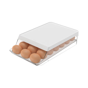 Organizador De Huevos Roll Clear Fresh 21 Un Blanco Ou