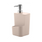 Dispensador Lavaloza Con Porta Esponja Beige 650 ml