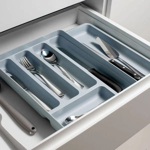 Organizador de Utensilios Extensibles Logic Blanco