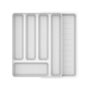 Organizador de Utensilios Extensibles Logic Blanco