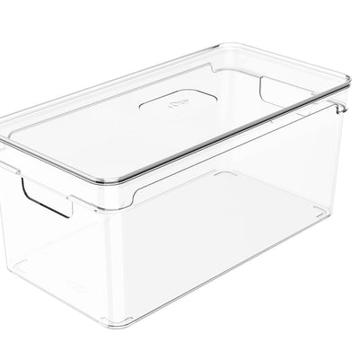 Organizador de Despensa Con Tapa Clear 30 x 15 x 13 cm