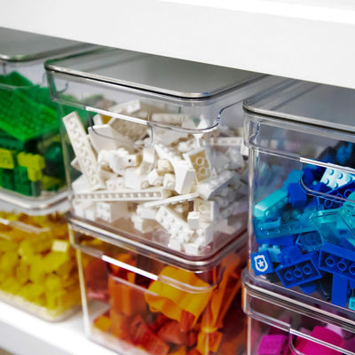 Organizador de Despensa Con Tapa Clear 30 x 15 x 13 cm