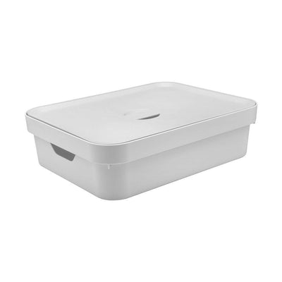 Caja Cube M Con Tapa Blanco