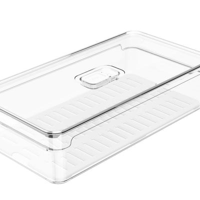 Organizador de Refrigerador Clear Fresh Con Tapa 30 x 15 x 7 cm