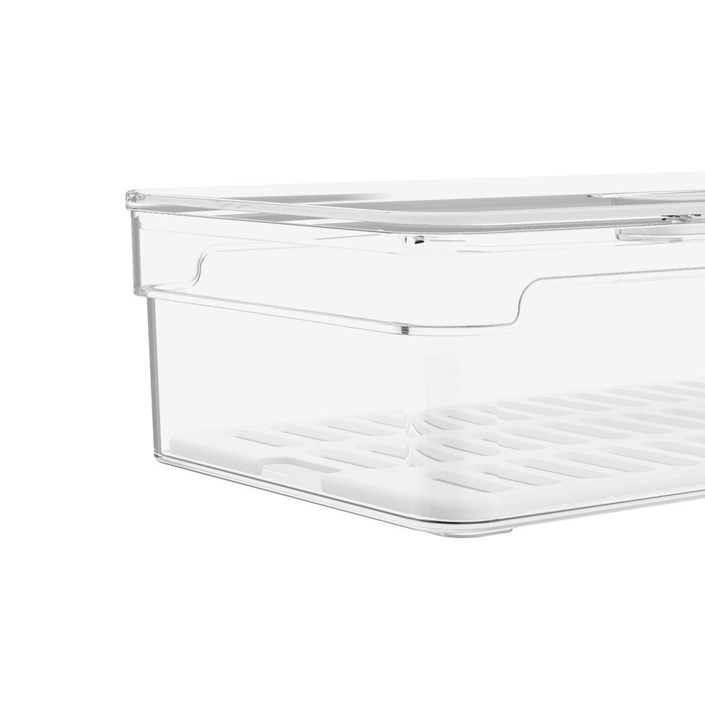 Organizador de Refrigerador Clear Fresh Con Tapa 30 x 15 x 7 cm