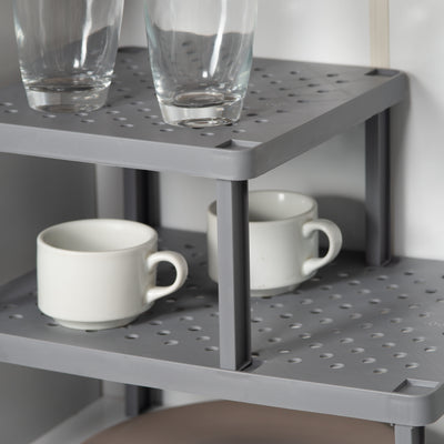 Organizador de Estante Cuadrado Level Gris