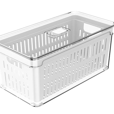 Organizador De Refrigerador Con Tapa Clear Fresh 30 x 15 x 13 Cm