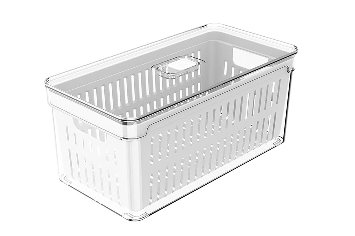 Organizador De Refrigerador Con Tapa Clear Fresh 30 x 15 x 13 Cm