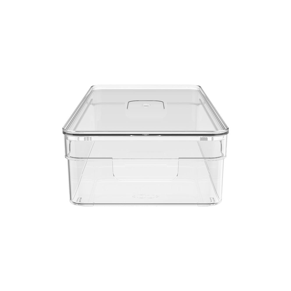 Organizador de Despensa con Tapa Clear 30 x 15 x 7 cm