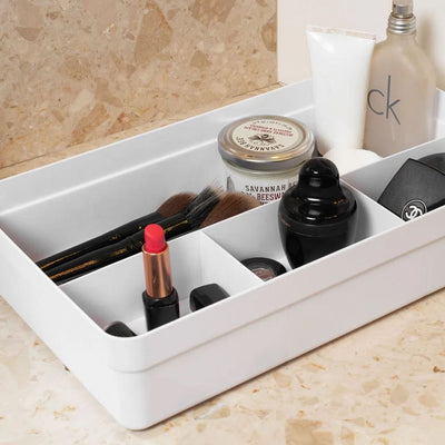 Organizador De Cajón Logic 4 Secciones Blanco