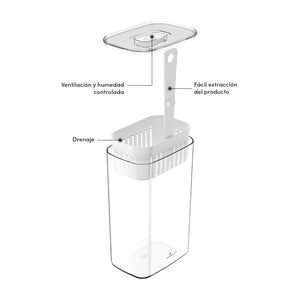 Organizador de condimentos refrigerador Clear fresh 2,3 lt Ou