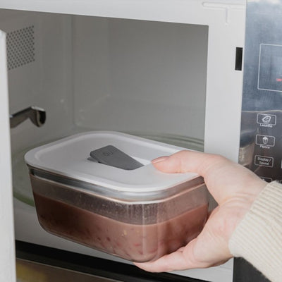 Contenedor Hermético de Vidrio Fresh Lock Blanco 370 Ml