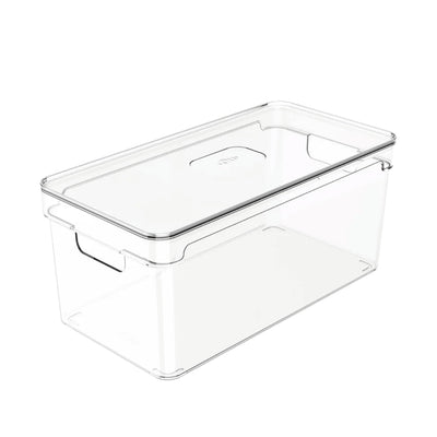 Organizador de Despensa Con Tapa Clear 30 x 15 x 13 cm